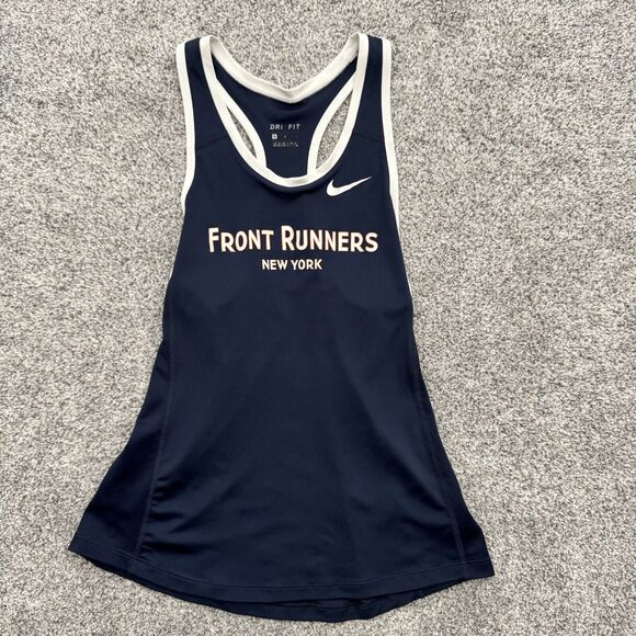 Nike Dri Fit Front Runners Tank Top Sz M LGBTQ+ Athleisure Racerback Mesh Sides - Picture 1 of 8